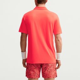 Тенісна футболка чоловіча Nike Court Solid Polo bright crimson/black
