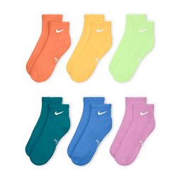 Шкарпетки дитячі Nike Everyday Cushioned Ankle Junior 6-pack or/yel/multicolor