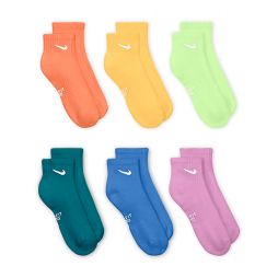 Шкарпетки дитячі Nike Everyday Cushioned Ankle Junior 6-pack or/yel/multicolor