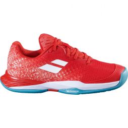 Дитячі тенісні кросівки Babolat Jet Mach 3 Грунт Junior fiesta red