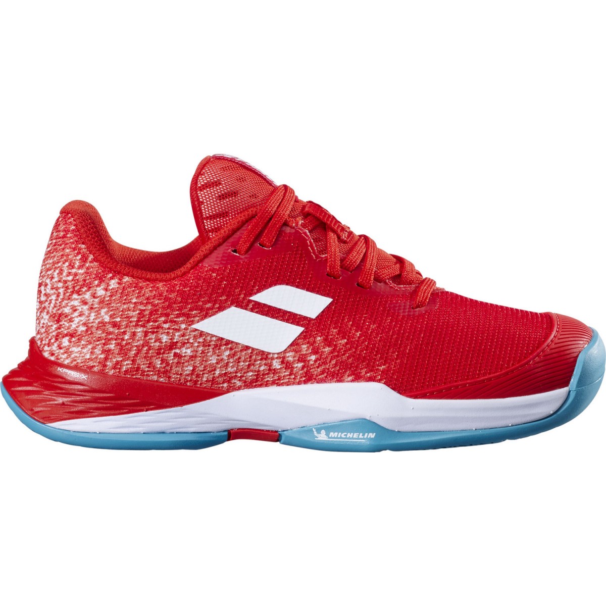 Дитячі тенісні кросівки Babolat Jet Mach 3 All Court Junior fiesta red