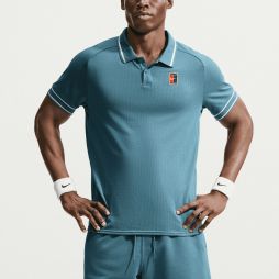 Теннисная футболка мужская Nike Court Heritage Tennis Polo smokey blue