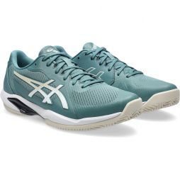 Теннисные кроссовки мужские Asics Solution Swift FF 2 ГРУНТ foggy teal/oatmeal