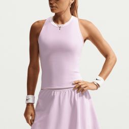 Теннисная майка женская Nike Court Advantage Tank bleached lilac/white