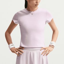Теннисная футболка женская Nike Court Advantage Pro T-Shirt bleached lilac/white