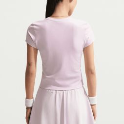 Теннисная футболка женская Nike Court Advantage Pro T-Shirt bleached lilac/white