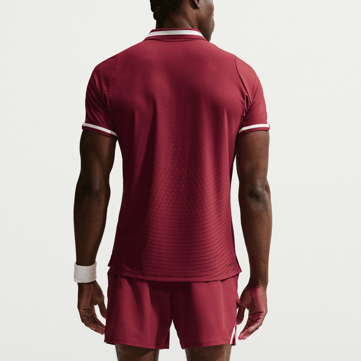 Тенісна футболка чоловіча Nike Court Aero-Fit Advantage Slam Tenis Polo NY team red/pale ivory