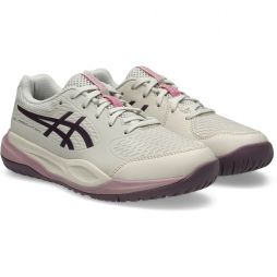 Дитячі тенісні кросівки Asics Gel-Resolution X GS soft oat/dark aubergine