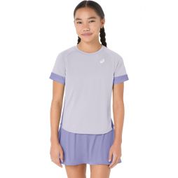 Тенісна футболка дитяча Asics Girls Tennis SS Top lilac hint/bluebell