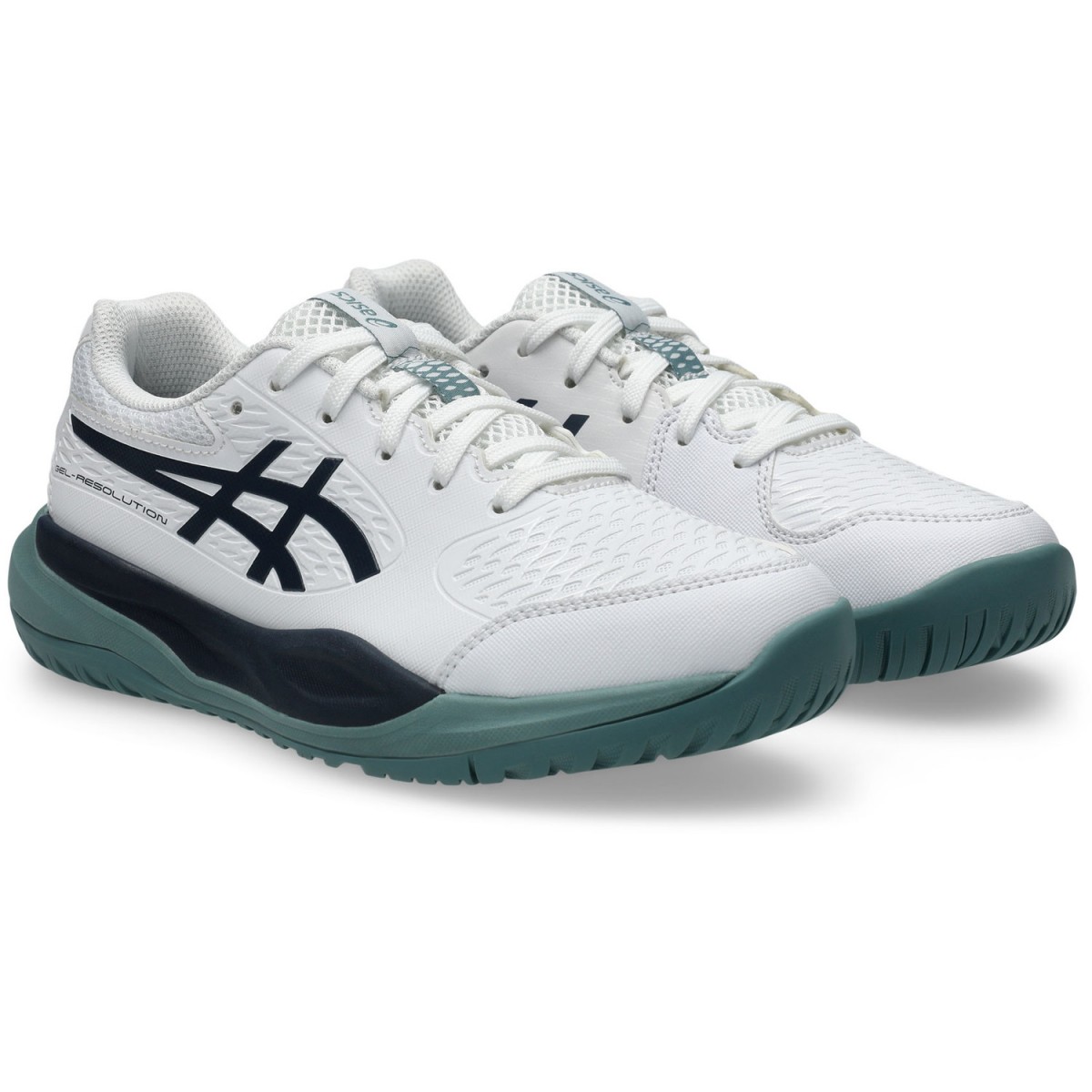 Детские теннисные кроссовки Asics Gel-Resolution X GS white/midnight