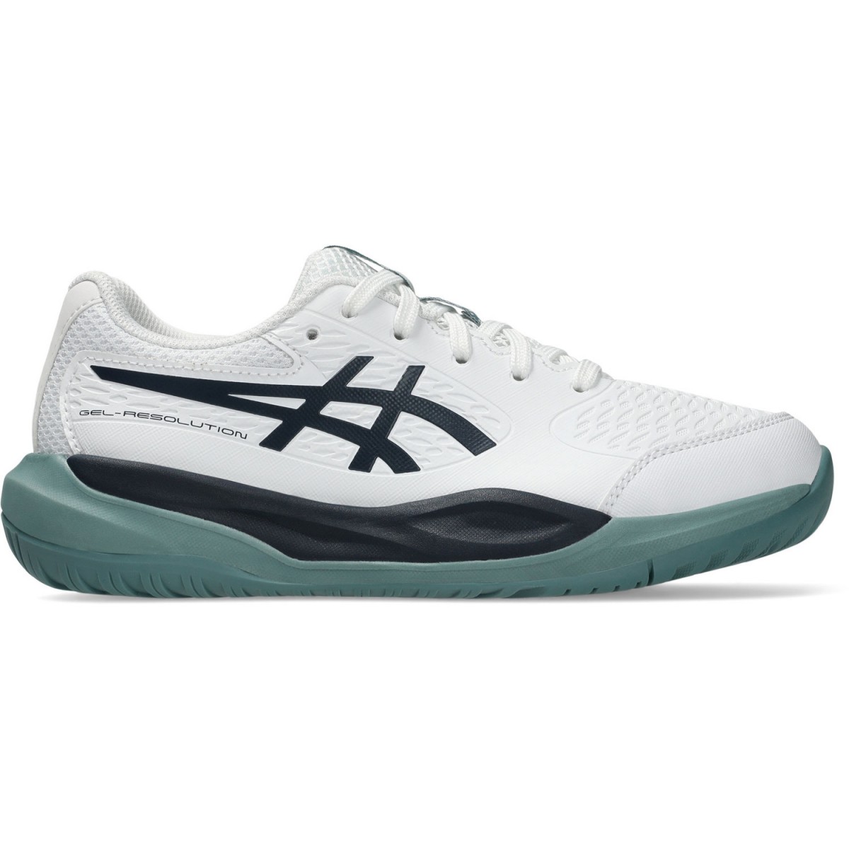 Детские теннисные кроссовки Asics Gel-Resolution X GS white/midnight