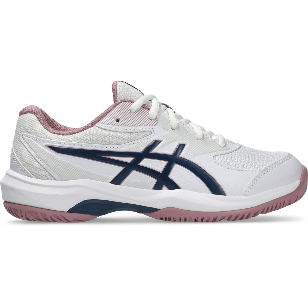 Детские теннисные кроссовки Asics Gel-Game GS white/independence blue