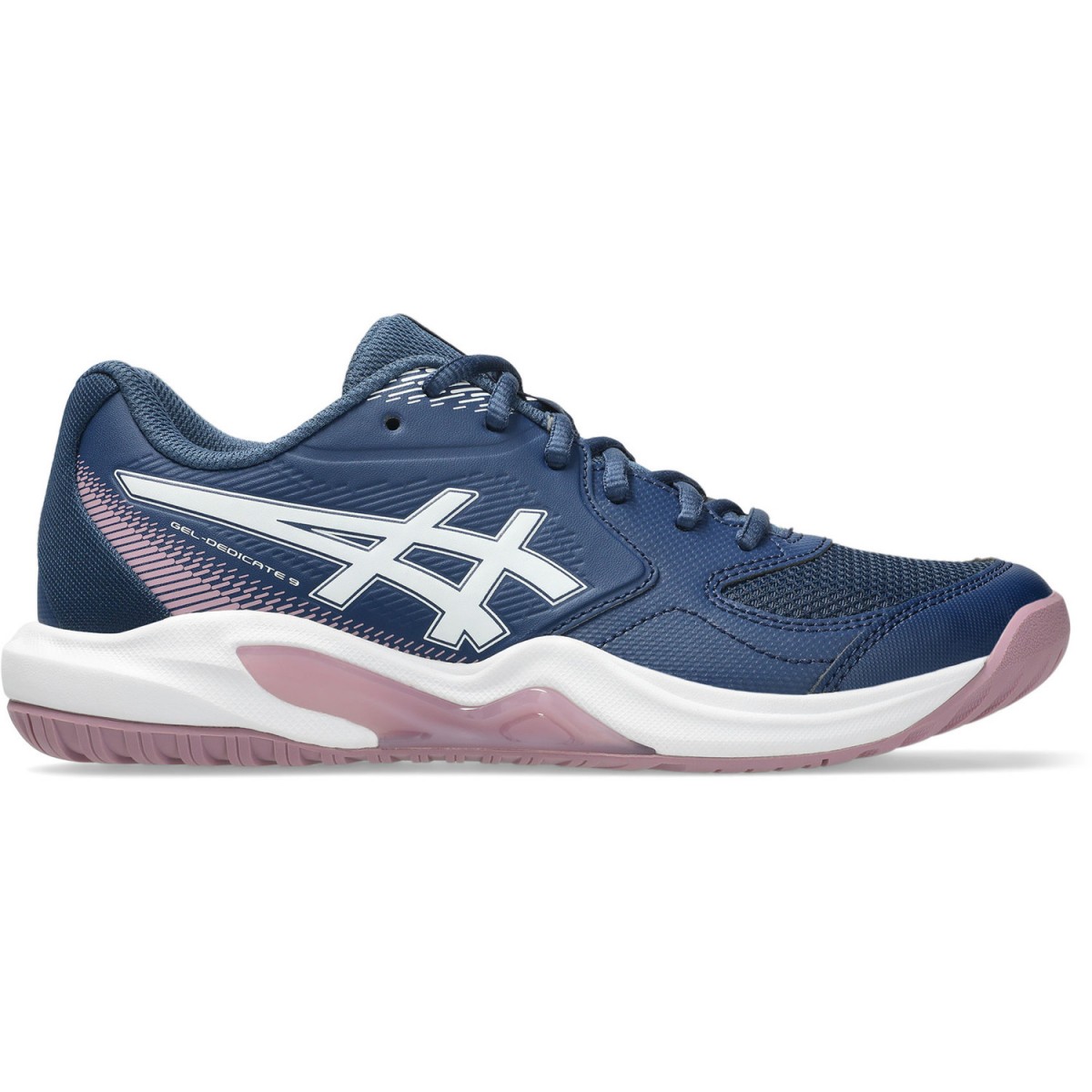 Теннисные кроссовки женские Asics Gel-Dedicate 9 independence blue/white
