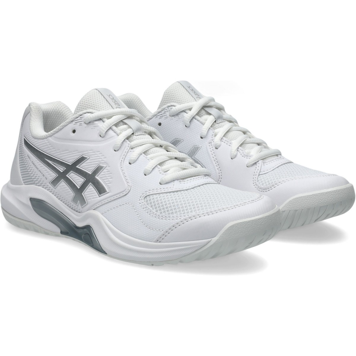 Теннисные кроссовки женские Asics Gel-Dedicate 9 white/pure silver