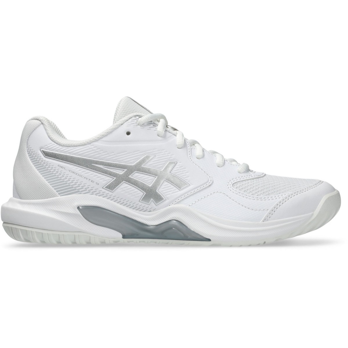 Теннисные кроссовки женские Asics Gel-Dedicate 9 white/pure silver