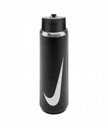 Пляшка для води NIKE STAINLESS STEEL RECHARGE STRAW BOTTLE 32 OZ 946 мл black/black/white