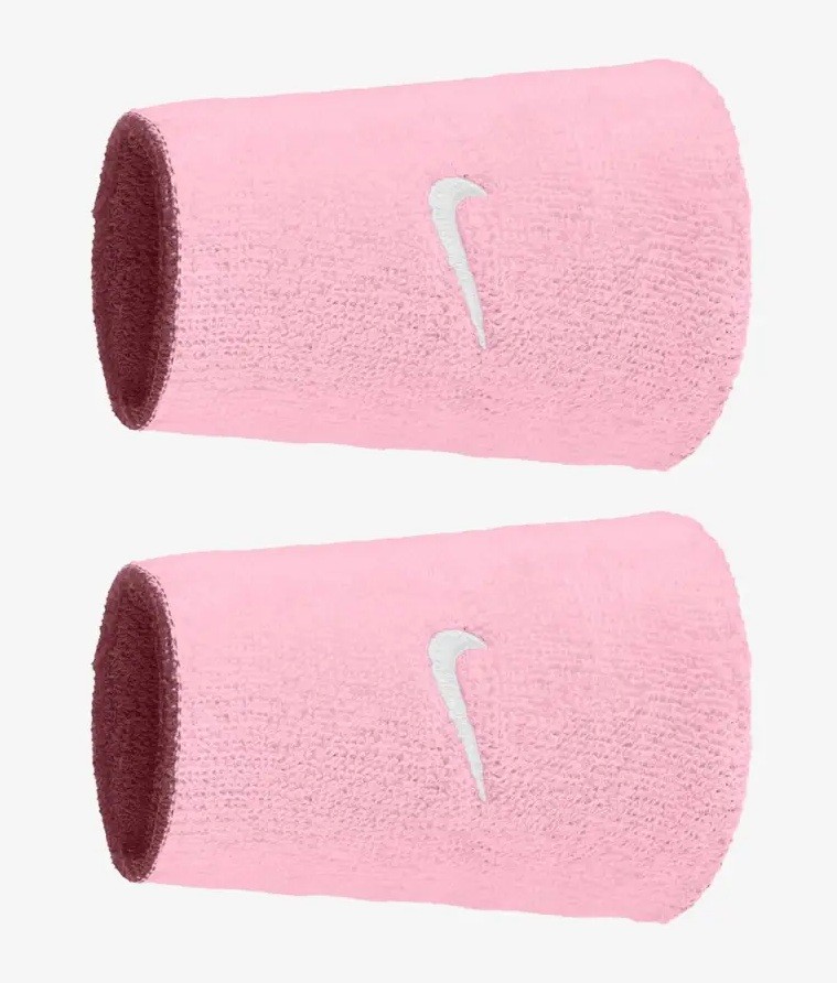 Напульсник Nike Swoosh Classic Reversible Double-Wide pink smoke/pink rise/white
