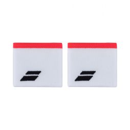 Напульсник Babolat Logo Wristband white/strike red